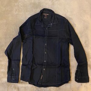 Michael Kors Dark Blue Long Sleeve Shirt
